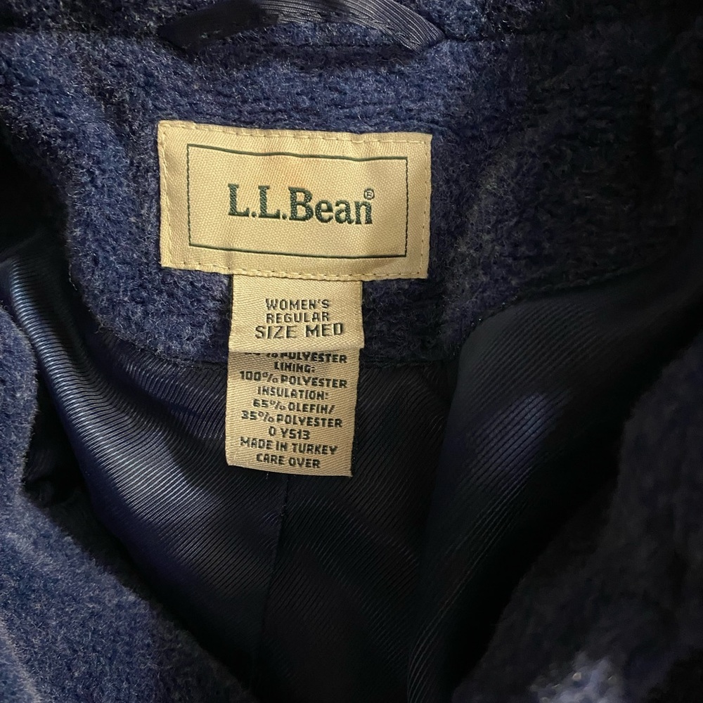 LL Bean Jacket, Sz M, Wool blend, NWOT, Insulated, Fleece feel, Cabincore - Picture 5 of 14